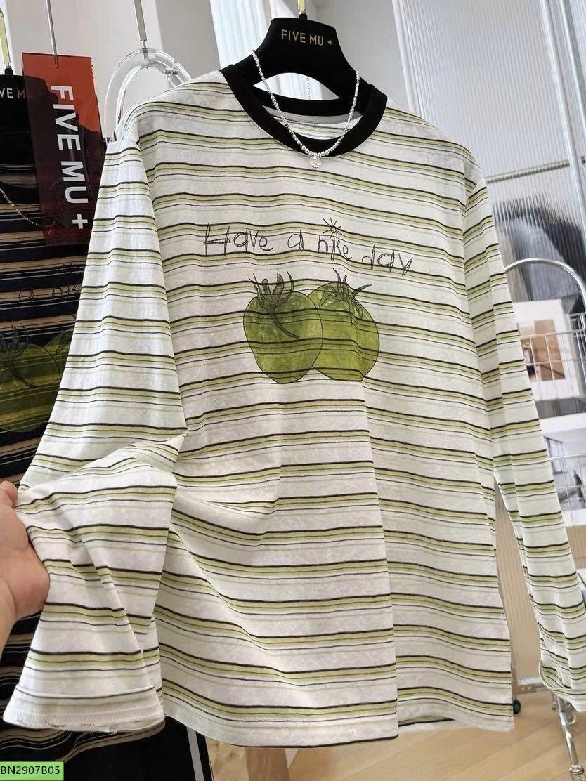 ÁO THUN MỎNG CÀ CHUA XANH