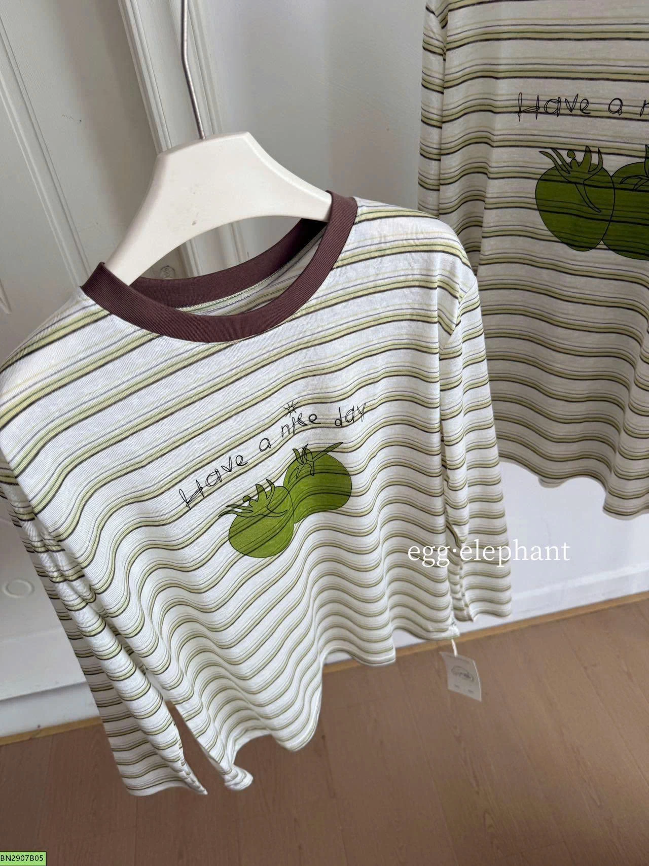 ÁO THUN MỎNG CÀ CHUA XANH