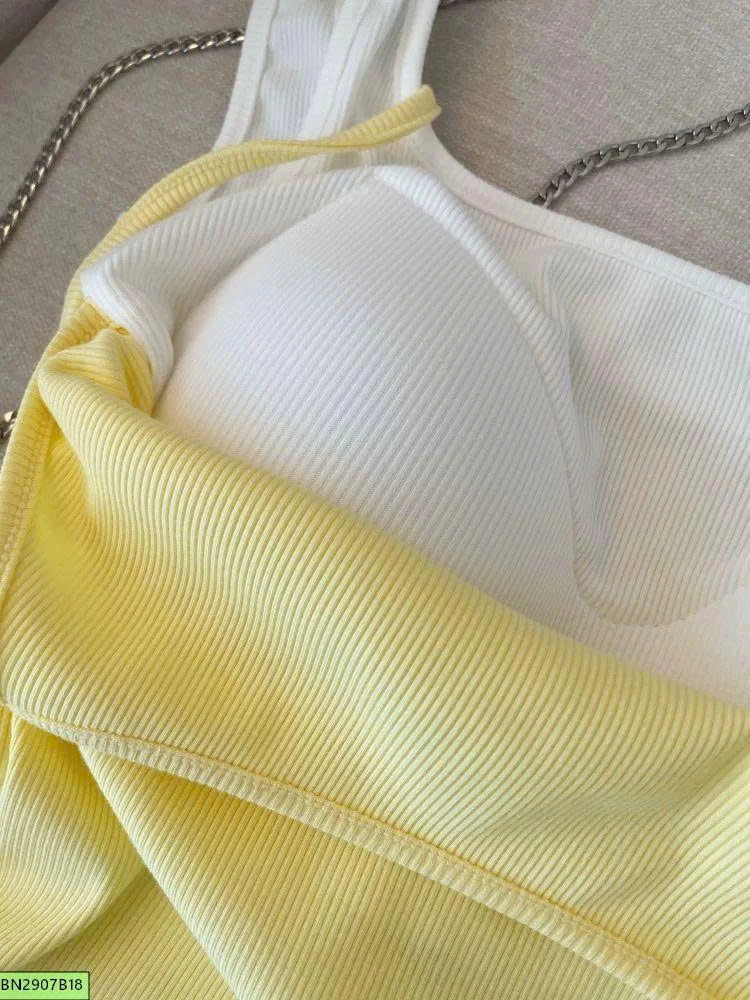 ÁO COTTON 2 DÂY 2 LỚP NỮ