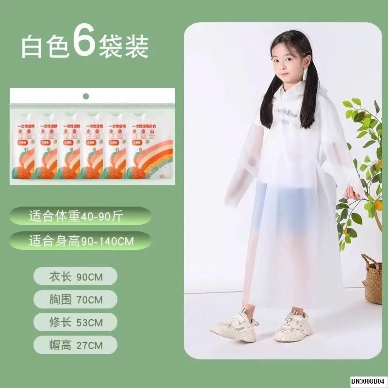 SET 06 ÁO MƯA GIẤY 1 LẦN