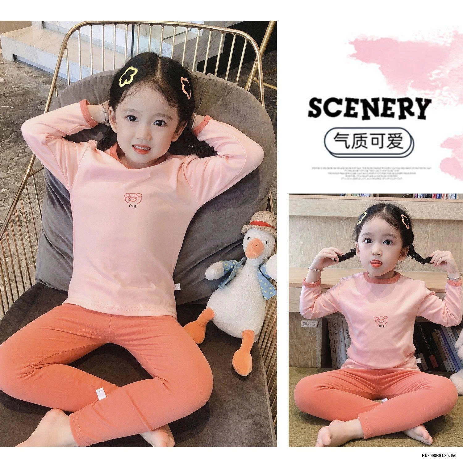 BỘ COTTON THU ĐÔNG CHO BÉ