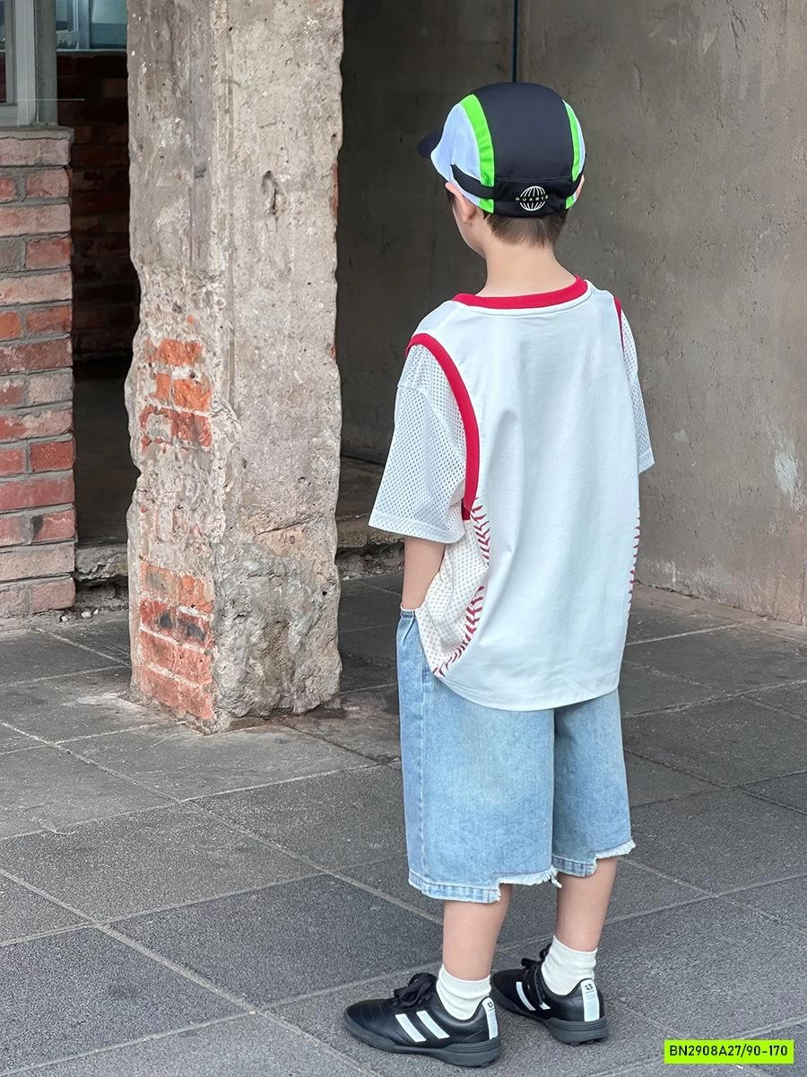 ÁO THUN BÓNG RỔ TAY LƯỚI 25D139 AMBB