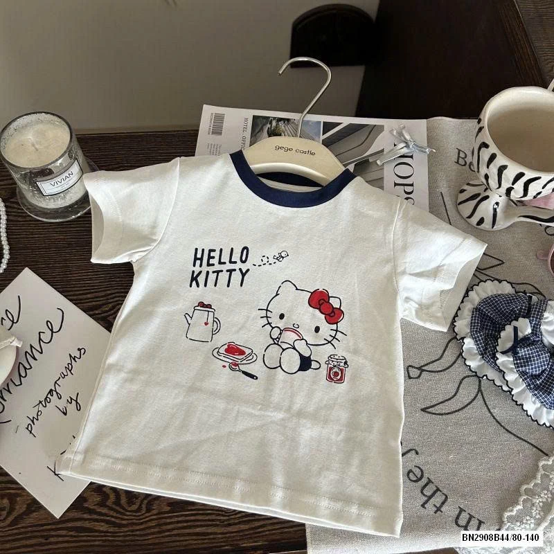 SÉT ÁO KITTY QUẦN CHẤM BI