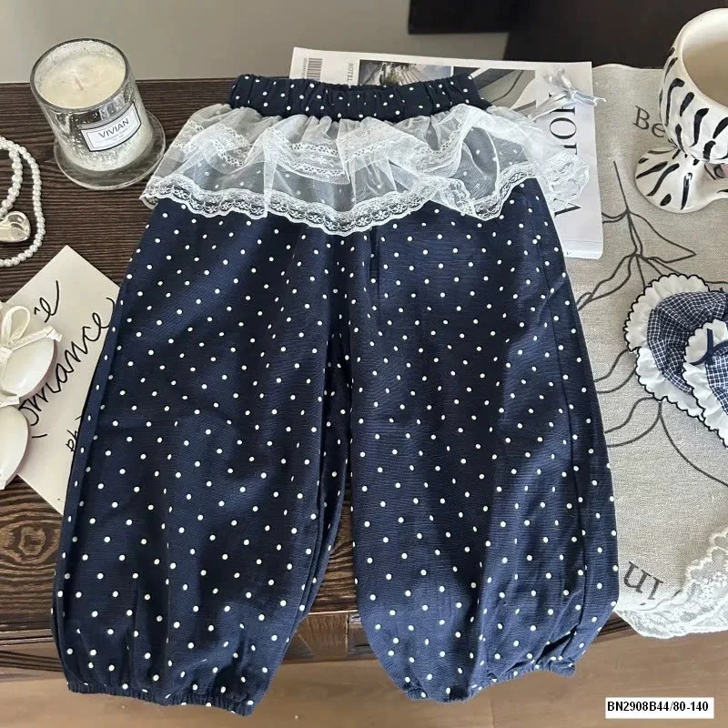 SÉT ÁO KITTY QUẦN CHẤM BI