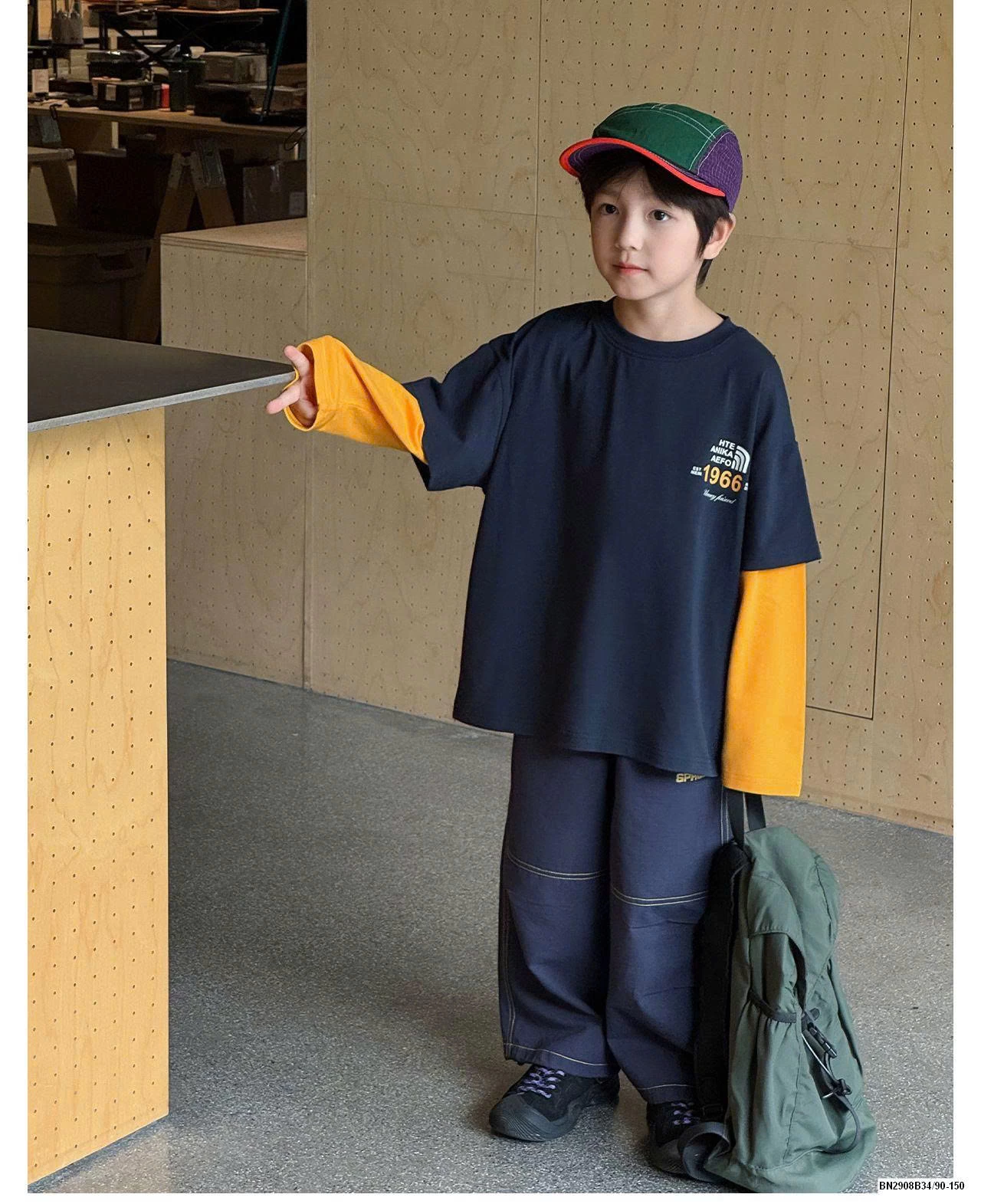 ÁO THUN TAY NỐI 1966 AOAOKID