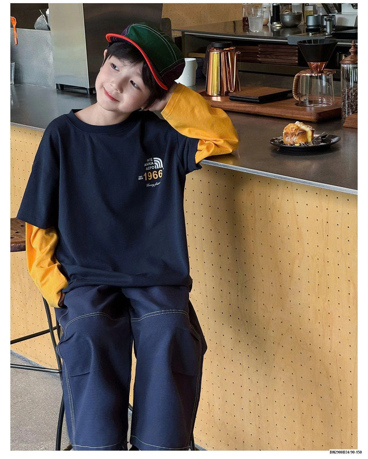 ÁO THUN TAY NỐI 1966 AOAOKID