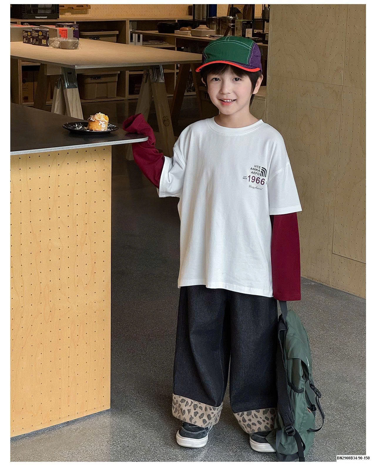 ÁO THUN TAY NỐI 1966 AOAOKID