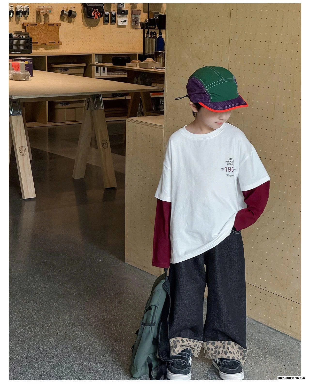 ÁO THUN TAY NỐI 1966 AOAOKID