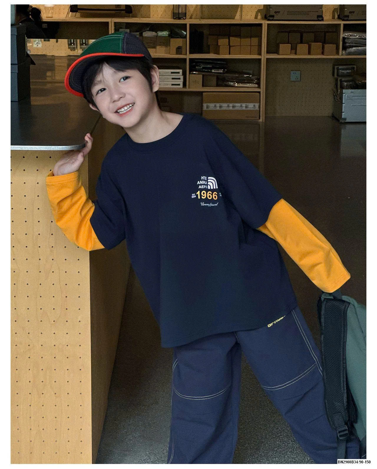 ÁO THUN TAY NỐI 1966 AOAOKID