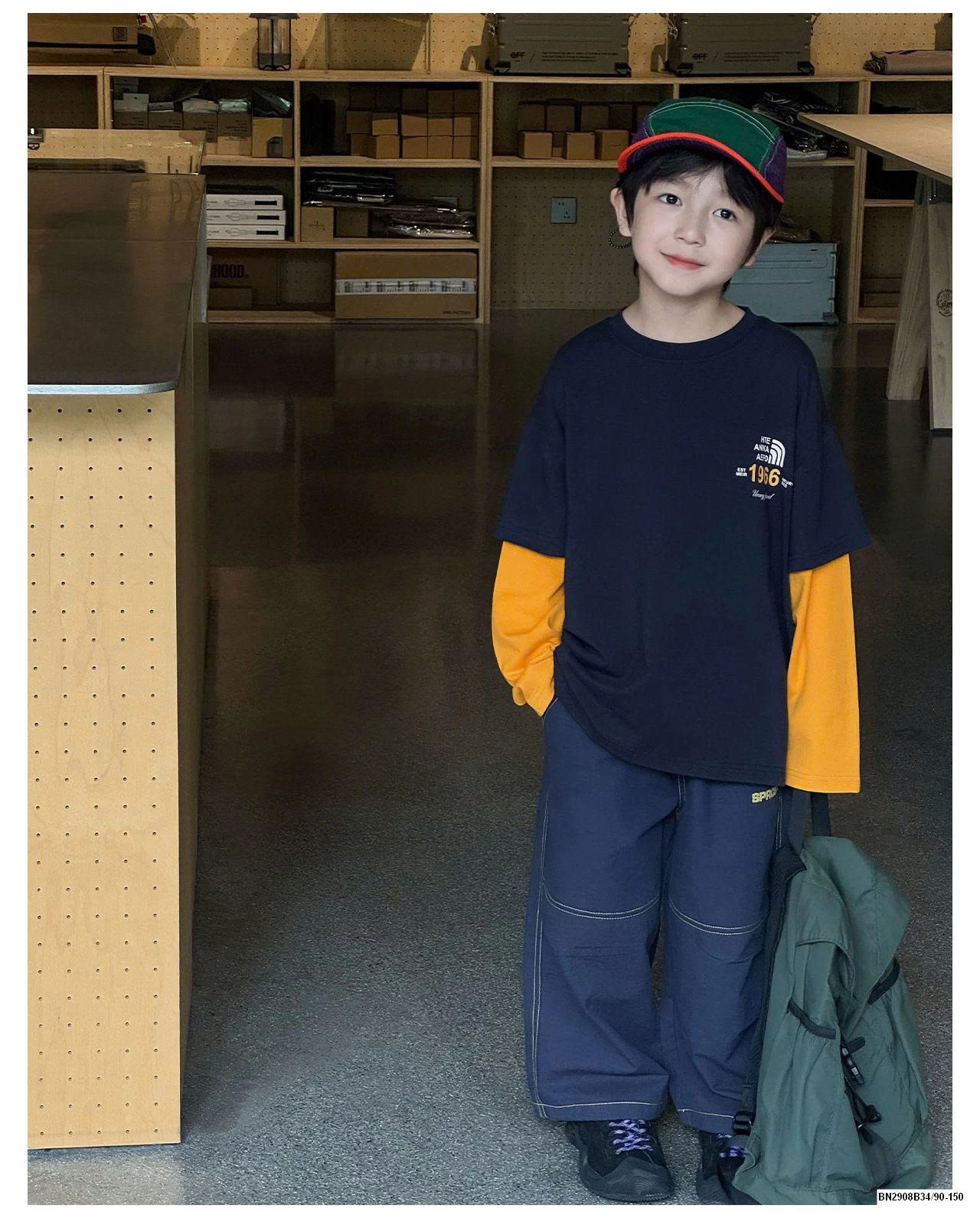 ÁO THUN TAY NỐI 1966 AOAOKID