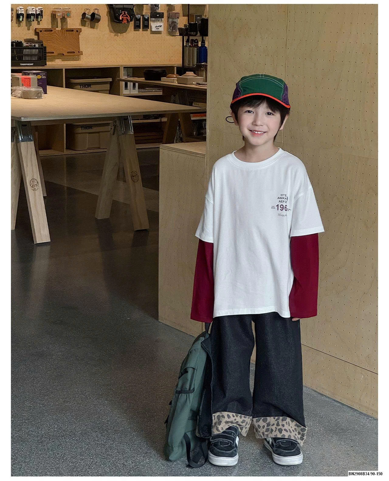 ÁO THUN TAY NỐI 1966 AOAOKID