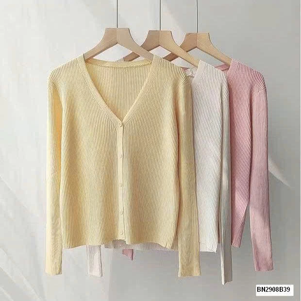 ÁO CARDIGAN NỮ CỔ V
