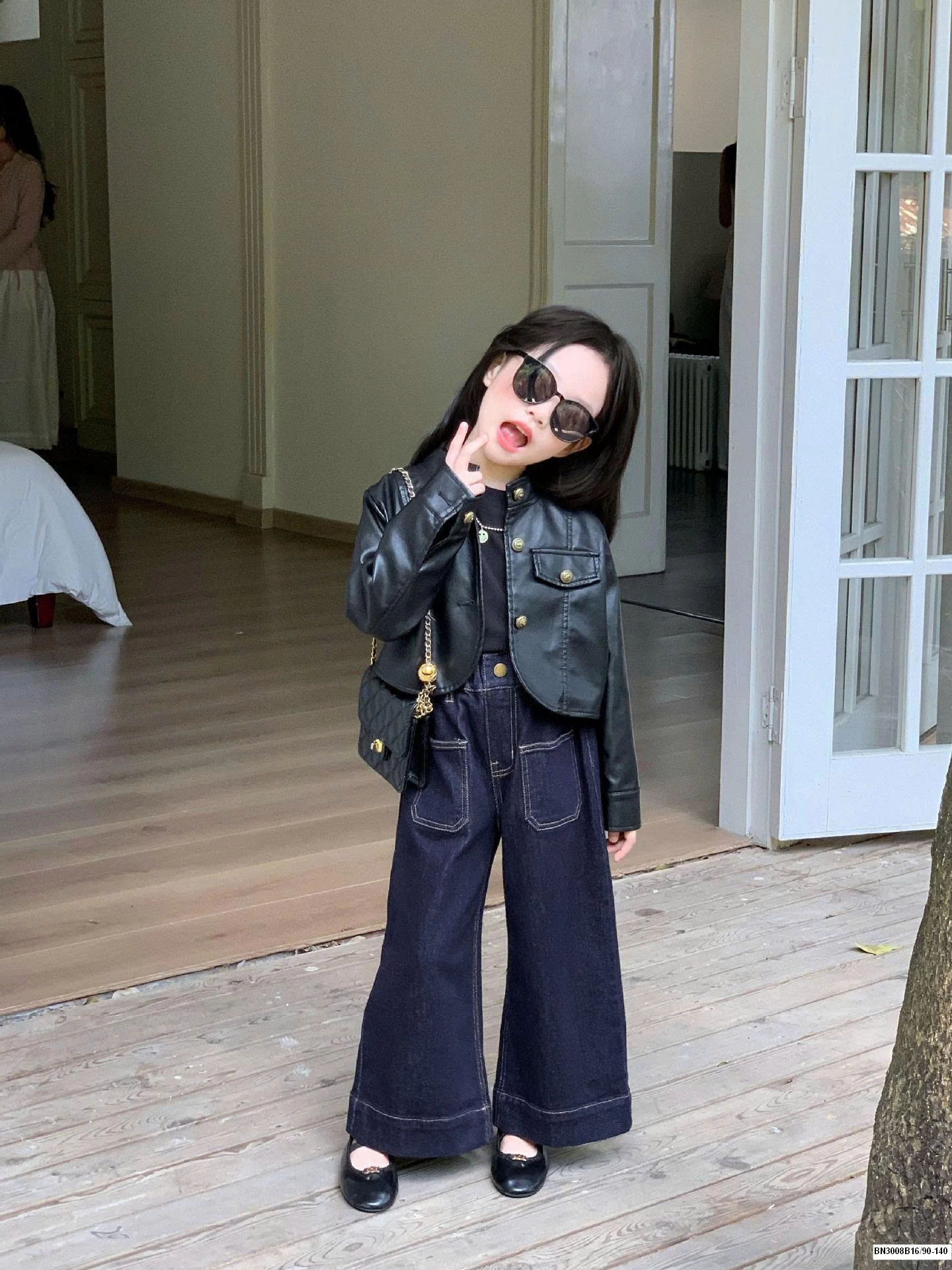 SÉT THỜI TRANG ÁO DA 3 CHI TIẾT