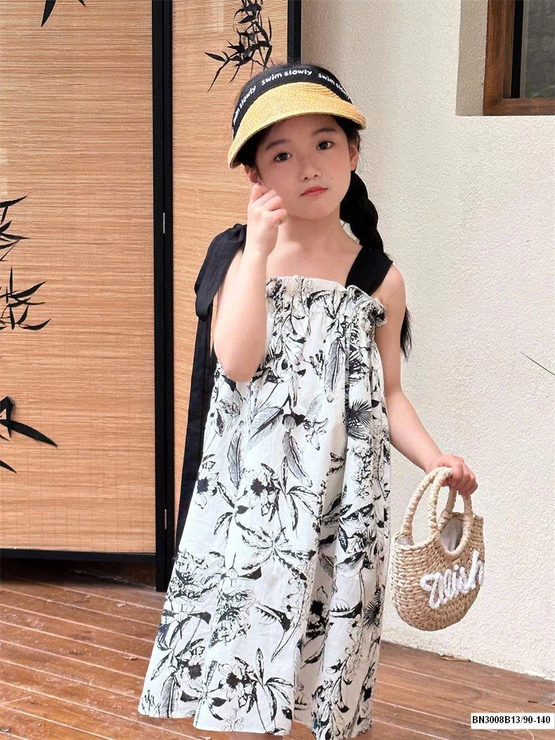 ĐẦM  2 DÂY HỌA TIẾT HOA LÁ