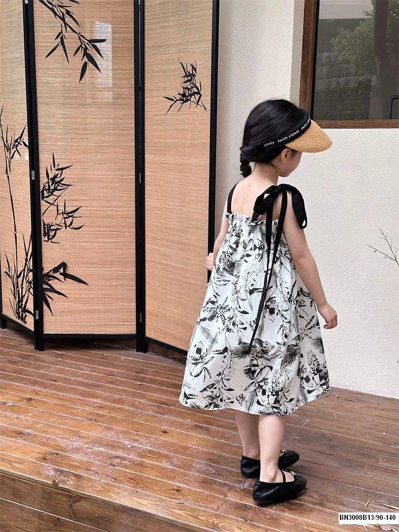 ĐẦM  2 DÂY HỌA TIẾT HOA LÁ