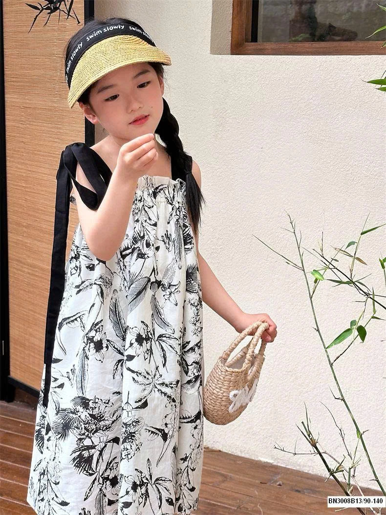 ĐẦM  2 DÂY HỌA TIẾT HOA LÁ