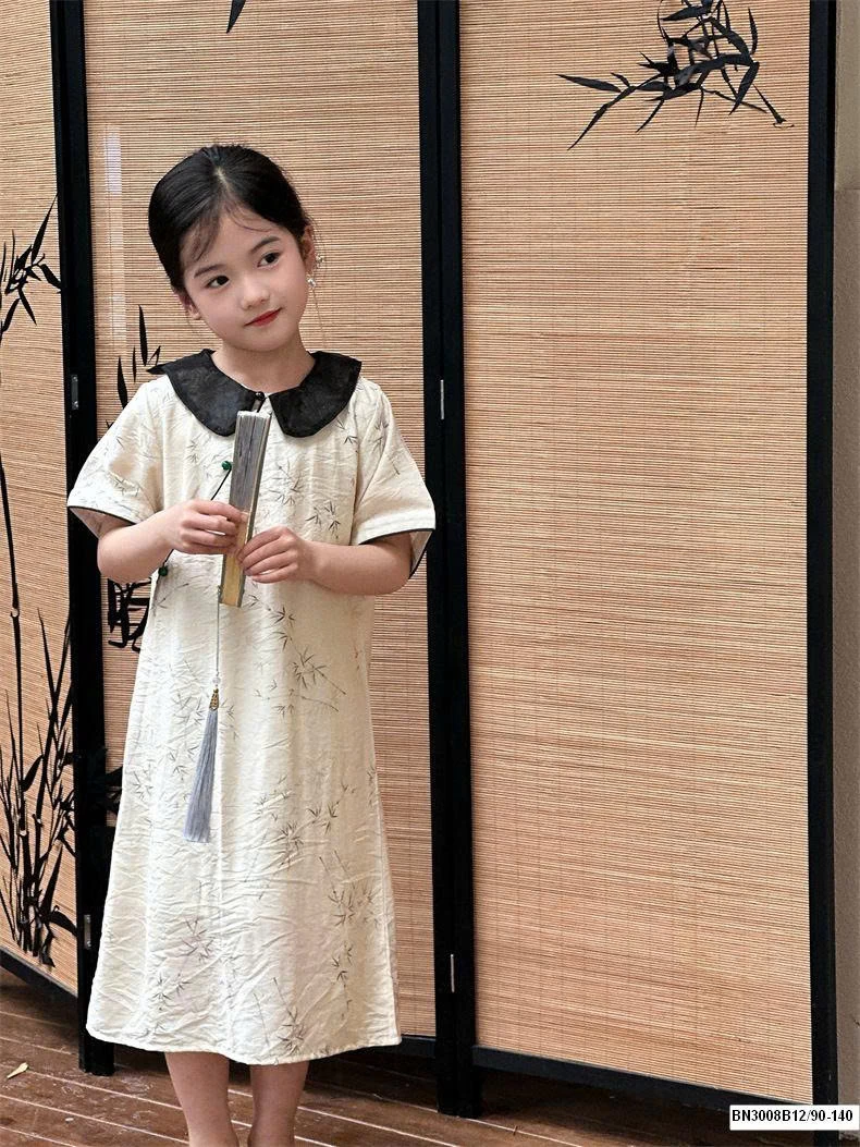 ĐẦM VẢI THÔ  SƯỜN XÁM CỔ SEN