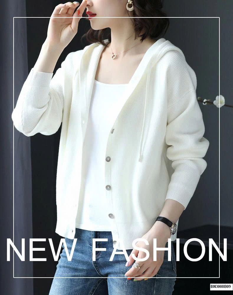 ÁO KHOÁC LEN CÓ MŨ