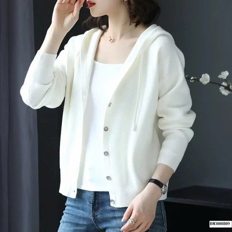 ÁO KHOÁC LEN CÓ MŨ