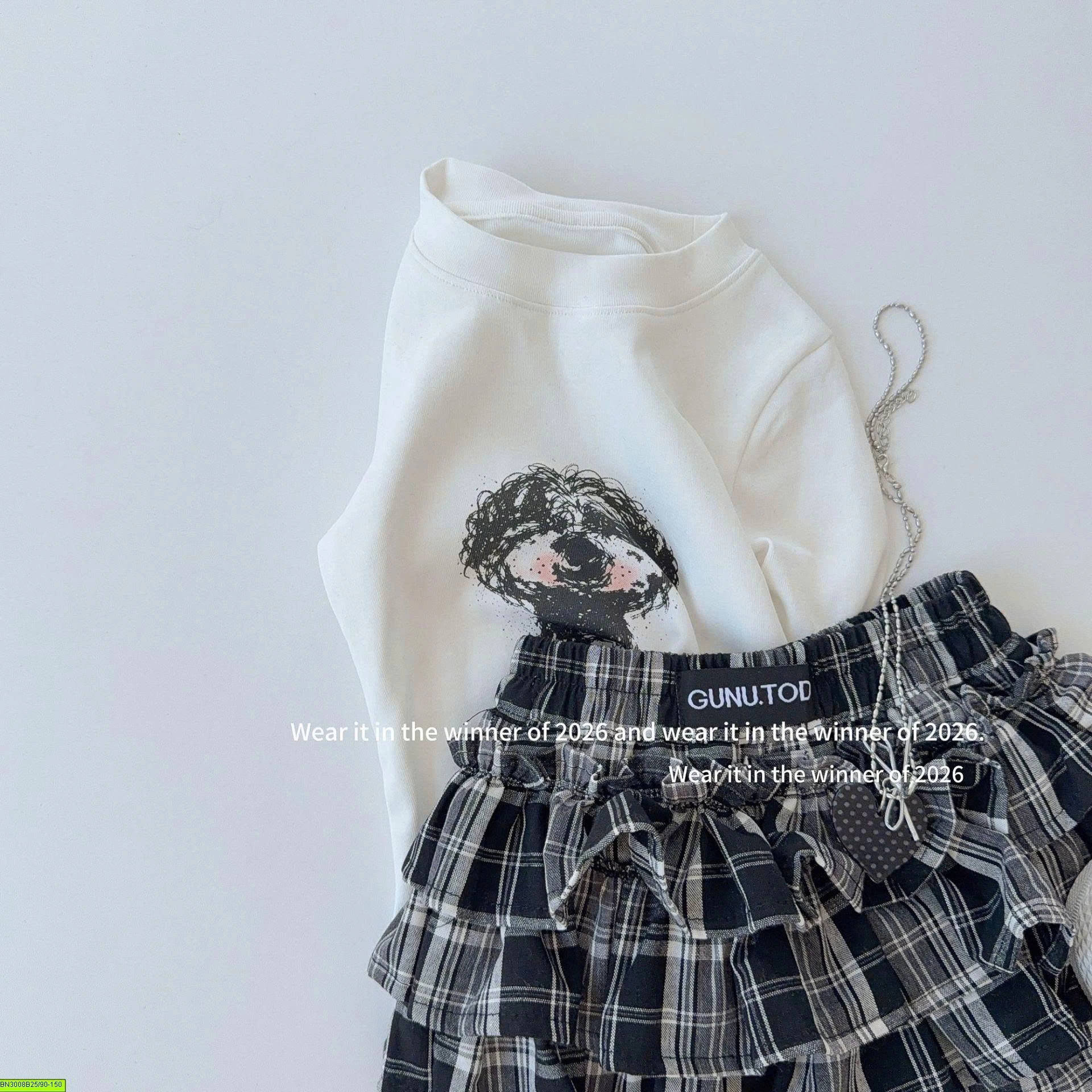 CHÂN VÁY CARO TẦNG BÈO