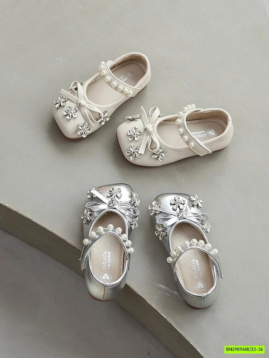 GIÀY BÚP BÊ GẮN HOA ĐÁ