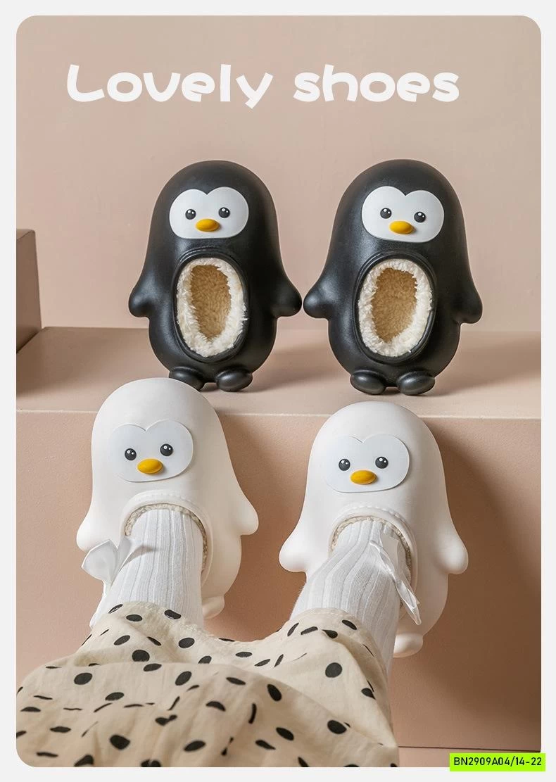 GIÀY NHỰA CHIM CÁNH CỤT LÓT LÔNG