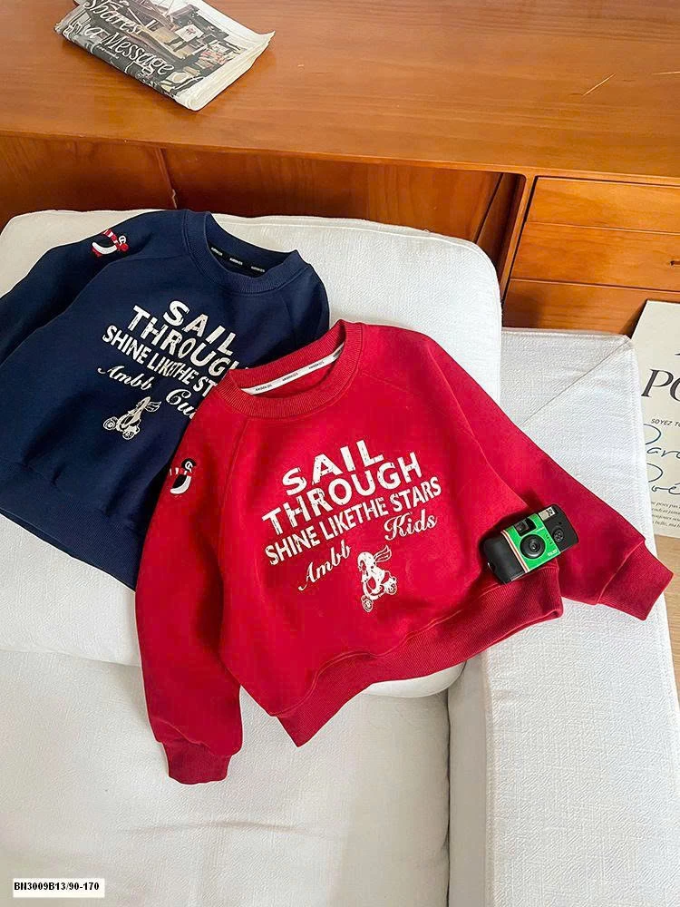 ÁO NỈ IN CHỮ AMBB