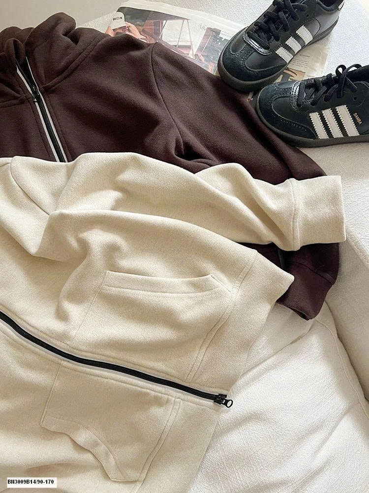 ÁO KHOÁC COTTON LIỀN MŨ VINTAGE