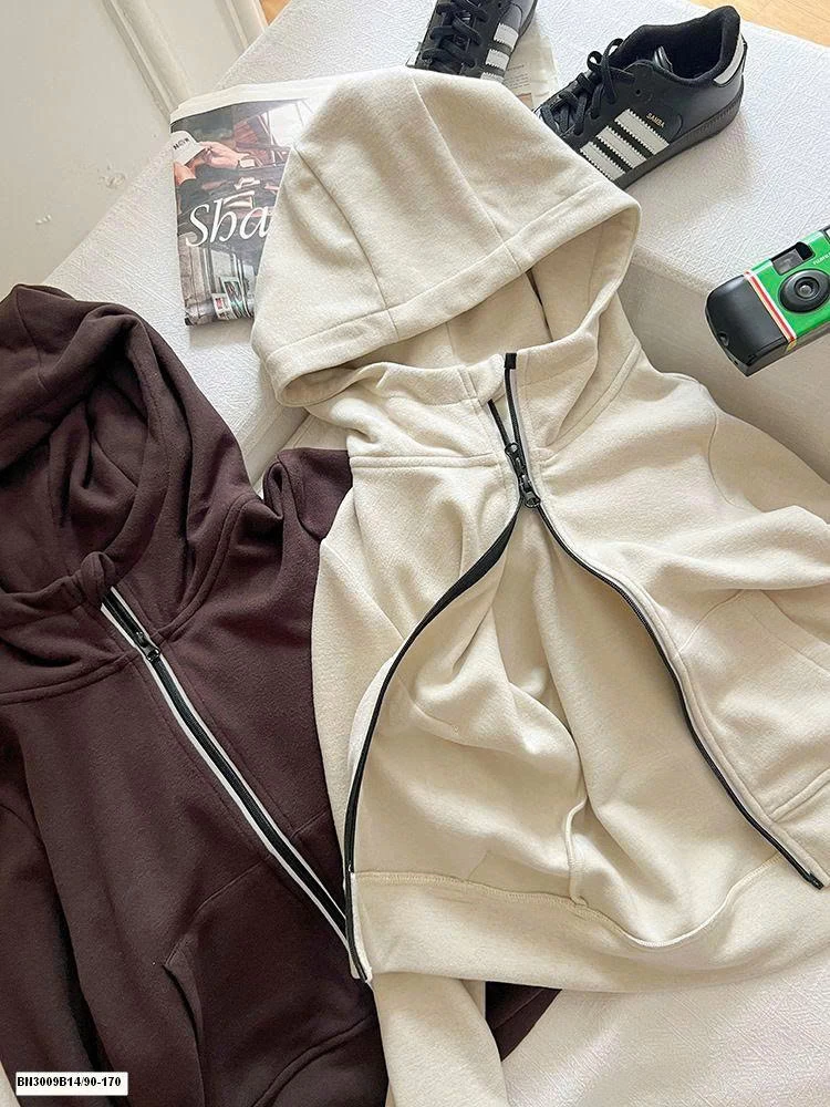 ÁO KHOÁC COTTON LIỀN MŨ VINTAGE