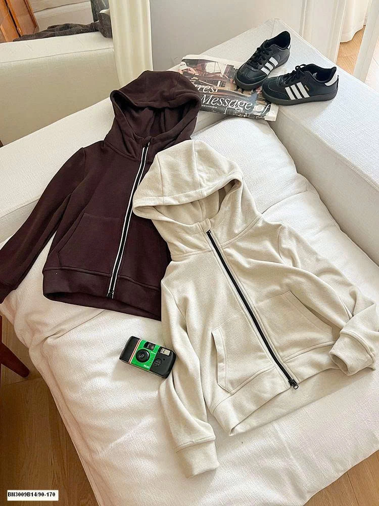 ÁO KHOÁC COTTON LIỀN MŨ VINTAGE