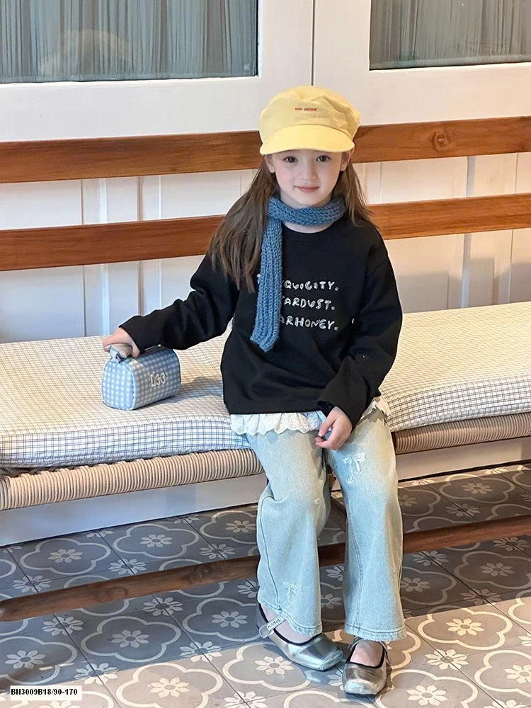 ÁO THUN DÀI TAY MIX REN AMBB  25F031