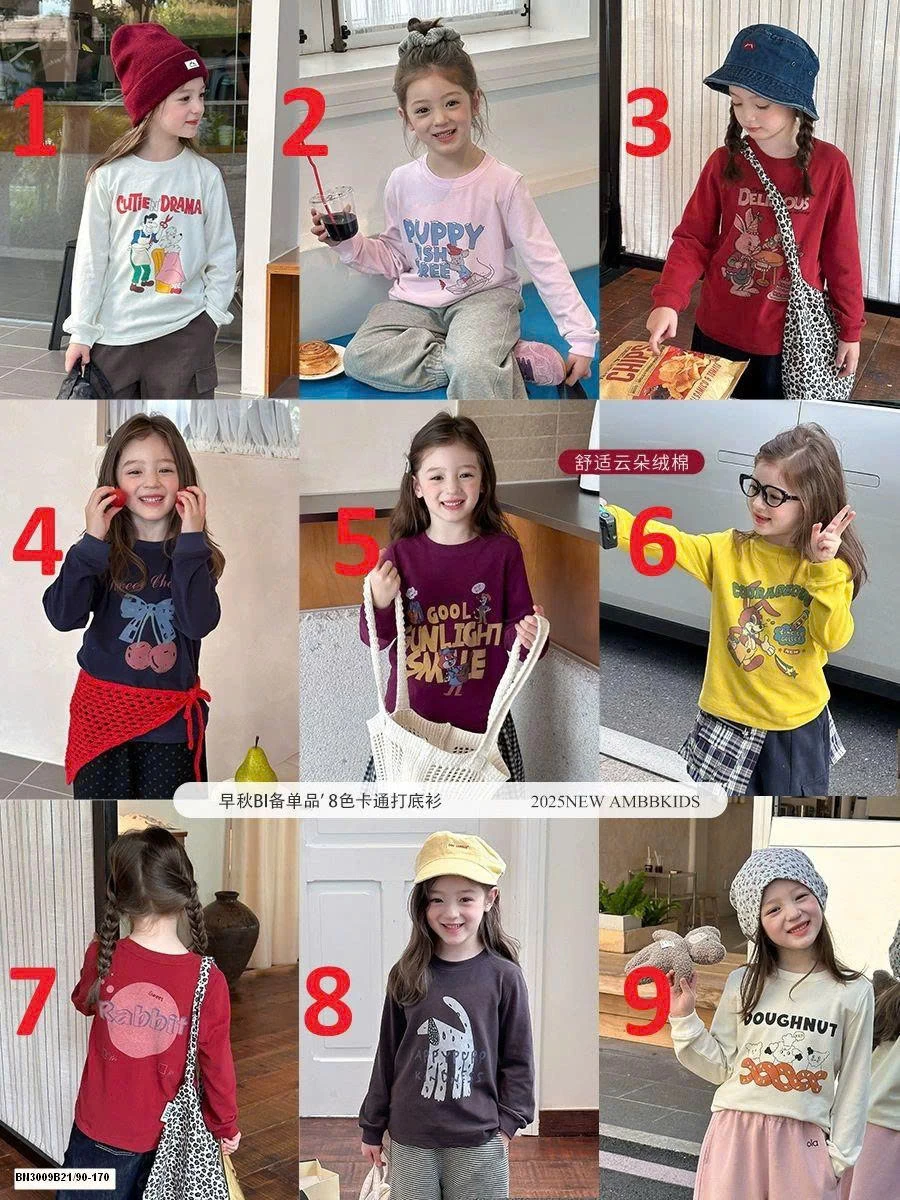 ÁO THUN HOẠT HÌNH AMBB  25F020