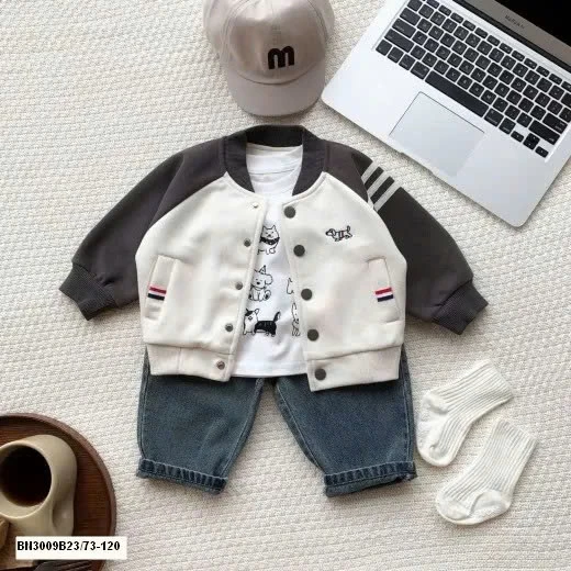 SET ÁO BOMBER MIX QUẦN JEAN BT