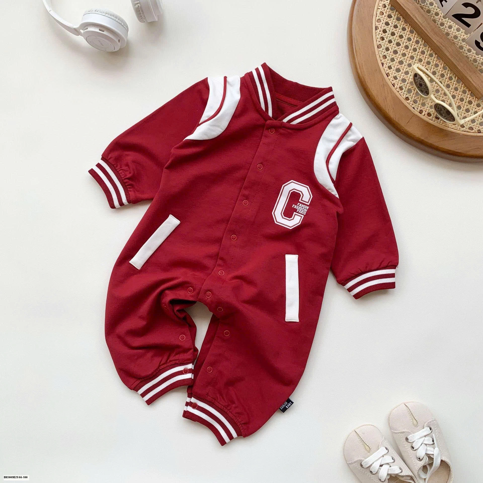 BODY COTTON ĐỎ DAI TAY