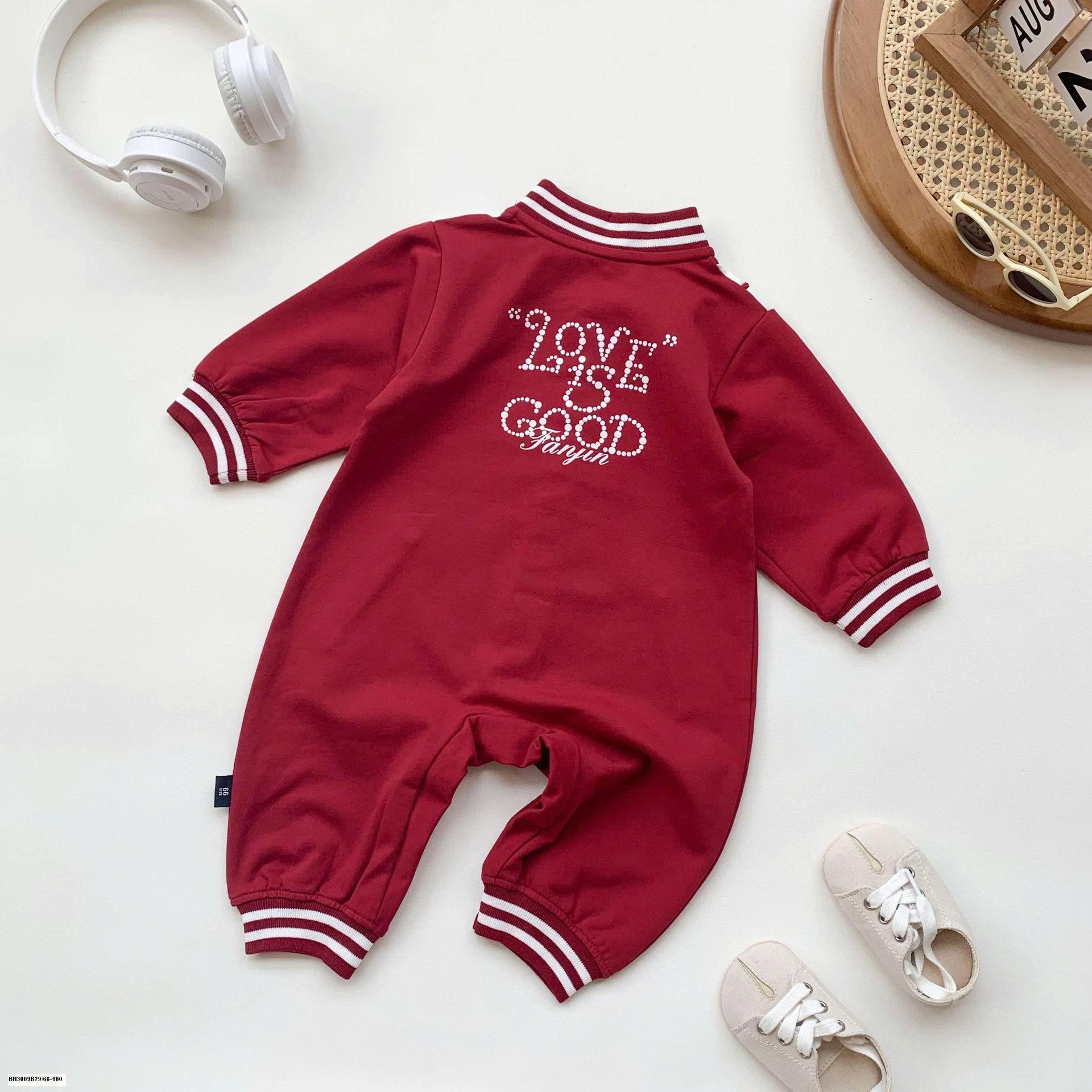 BODY COTTON ĐỎ DAI TAY