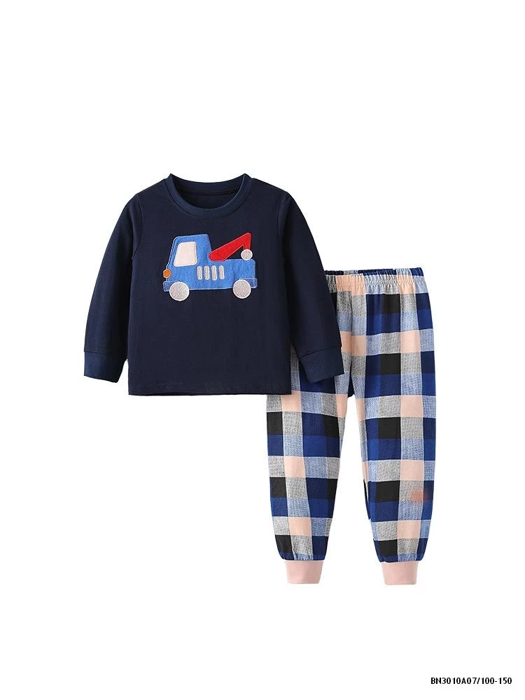 BỘ COTTON QUẦN KẺ MALWEE