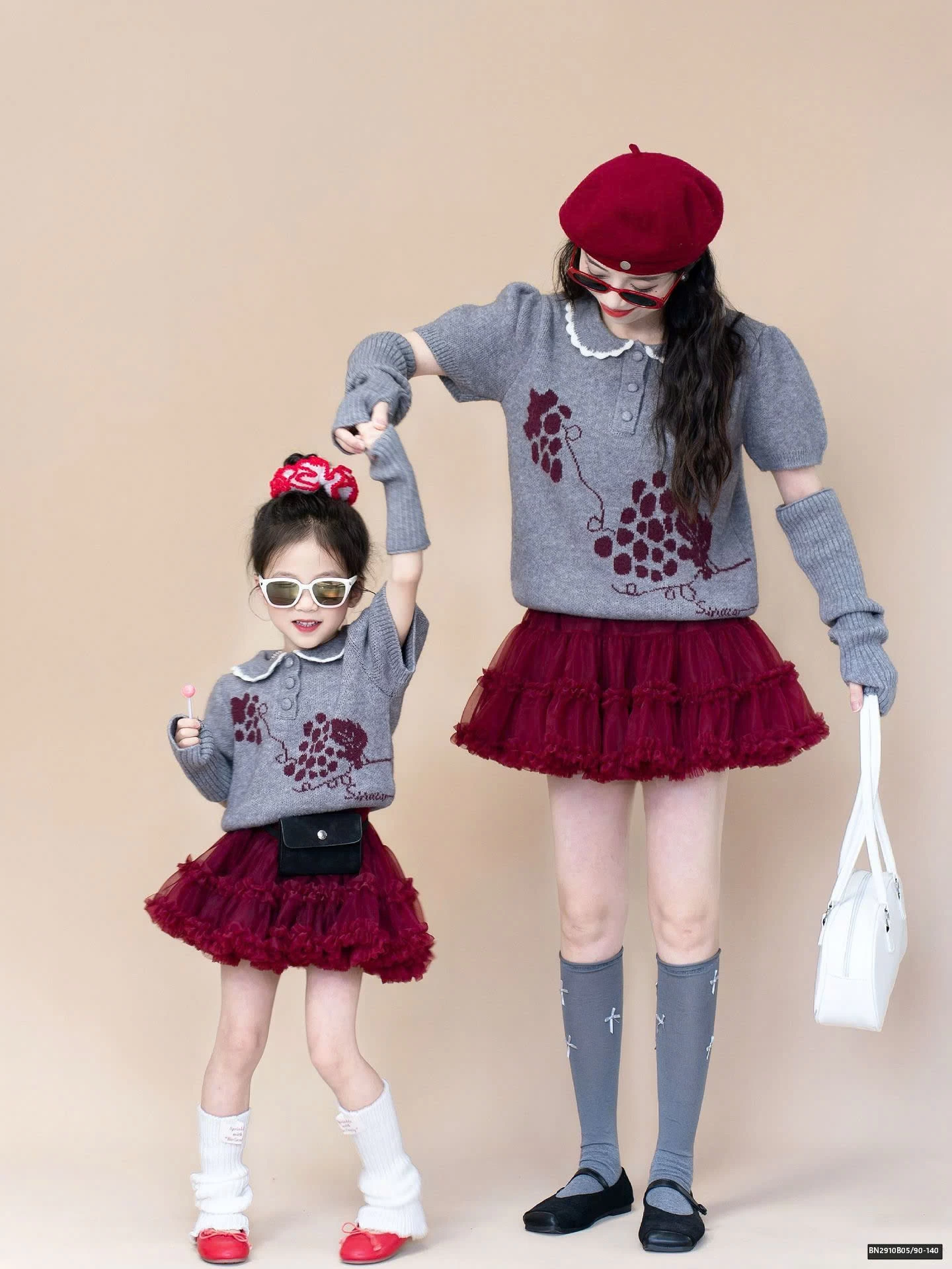 SÉT ÁO LEN NGẮN TAY MIX CHÂN VÁY VOAN BỒNG