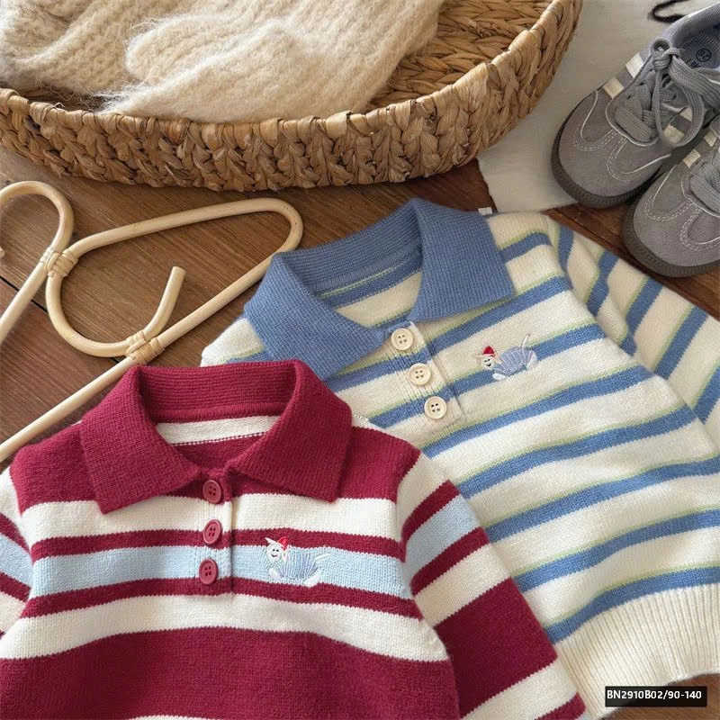 ÁO POLO LEN KẺ NGANG