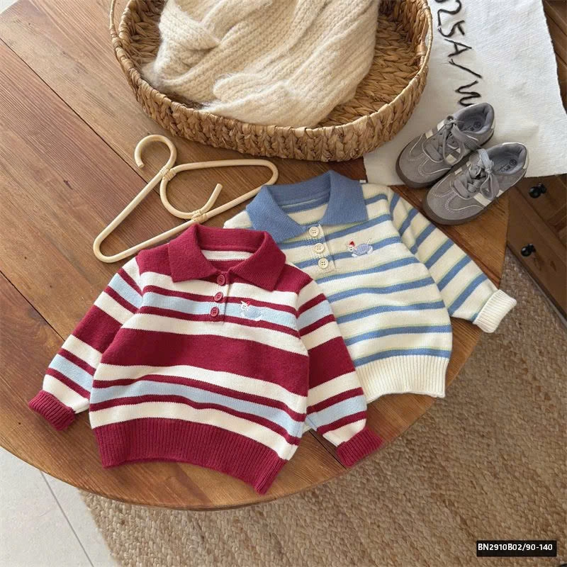 ÁO POLO LEN KẺ NGANG