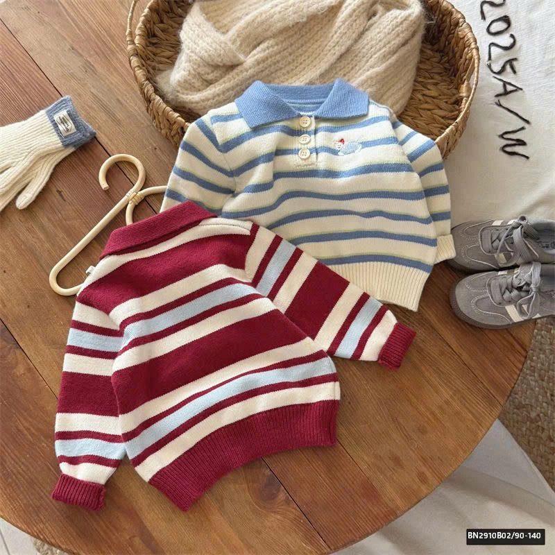 ÁO POLO LEN KẺ NGANG