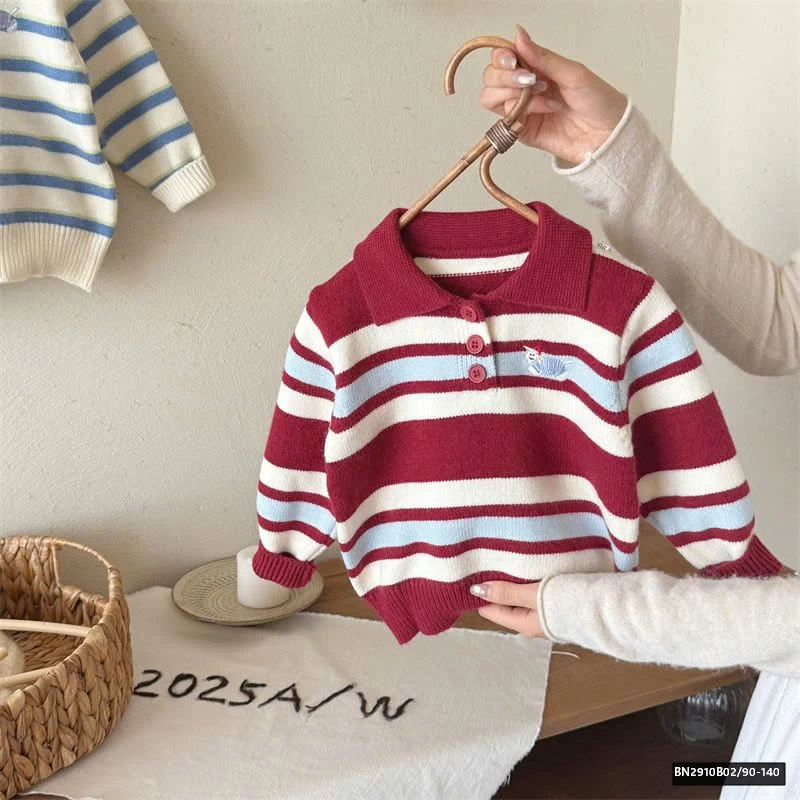 ÁO POLO LEN KẺ NGANG