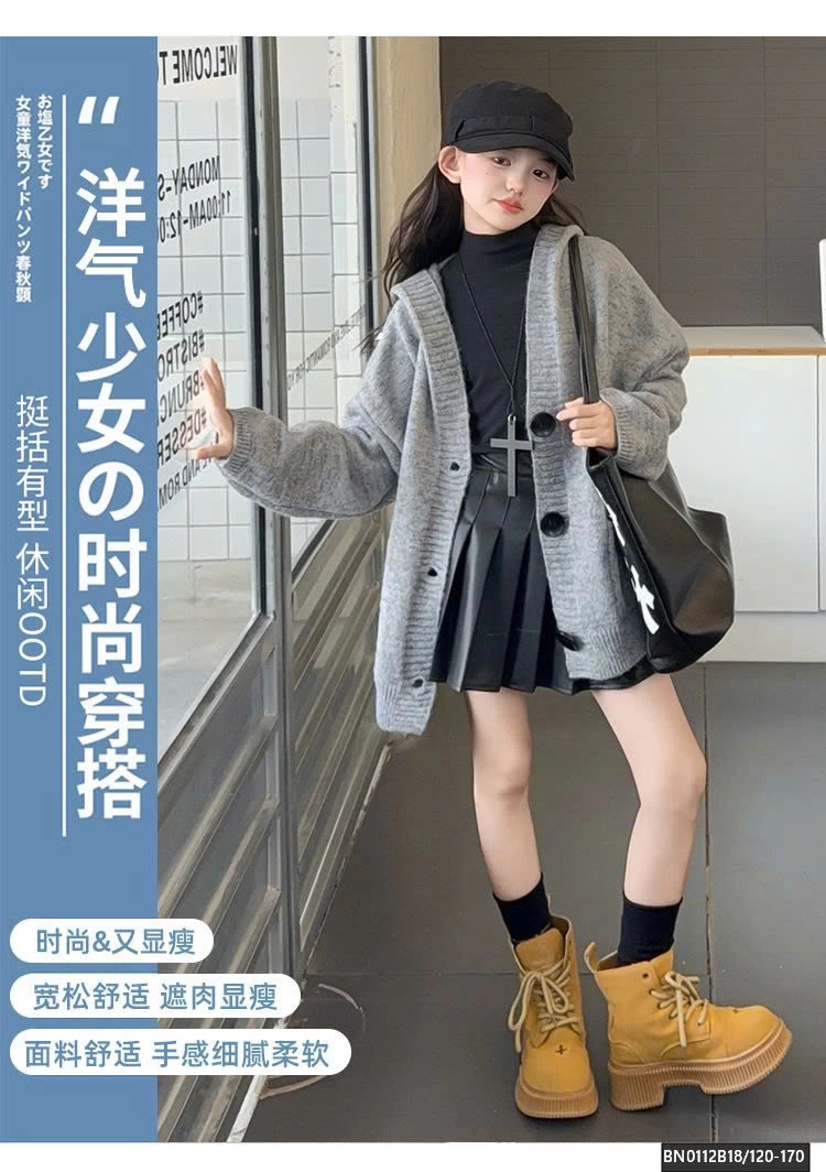 ÁO KHOÁC LEN LIỀN MŨ THỜI TRANG SZ ĐẠI