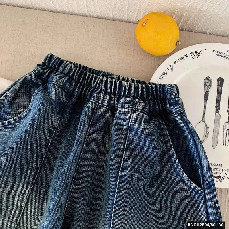 QUẦN JEAN BO GẤU DÁNG BOMBER