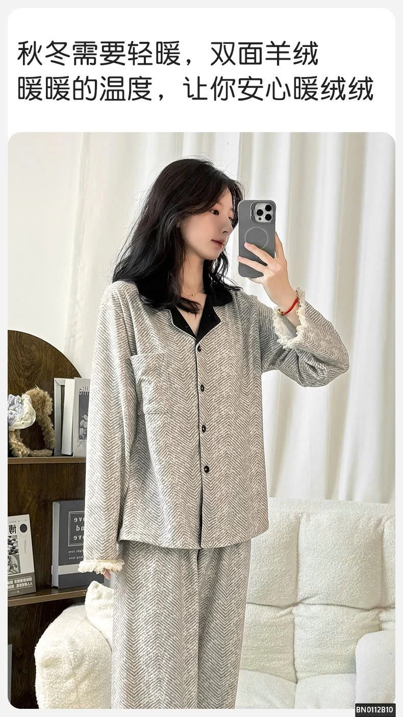 PIJAMA COTTON BÔNG MÙA ĐỒNG SIÊU ẤM
