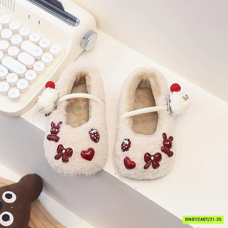 GIÀY LÔNG CỪU GẮN THỎ ĐÁNG YÊU