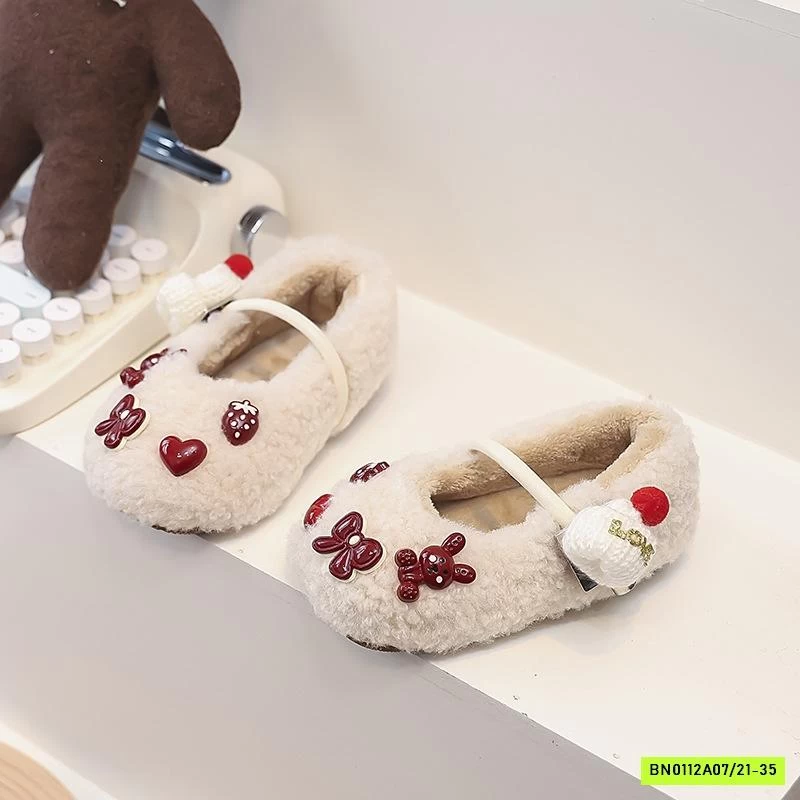 GIÀY LÔNG CỪU GẮN THỎ ĐÁNG YÊU