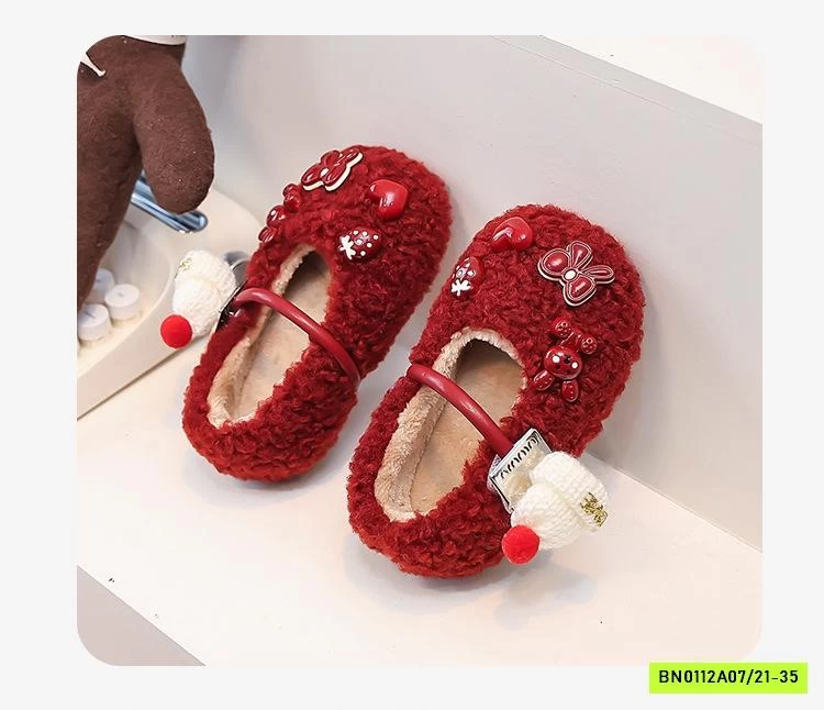 GIÀY LÔNG CỪU GẮN THỎ ĐÁNG YÊU