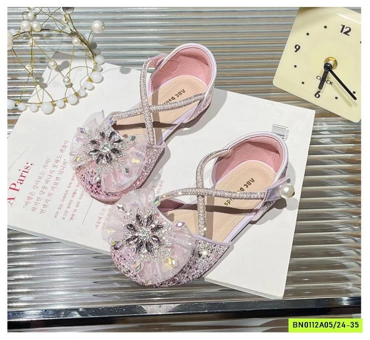 GIÀY BÚP BÊ QUAI CHÉO TAG NƠ GẮN ĐÁ