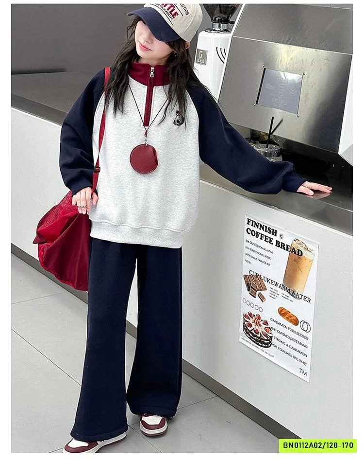 SÉT NỈ POLO THÊU LOGO PHỐI MÀU TAY SZ ĐẠI