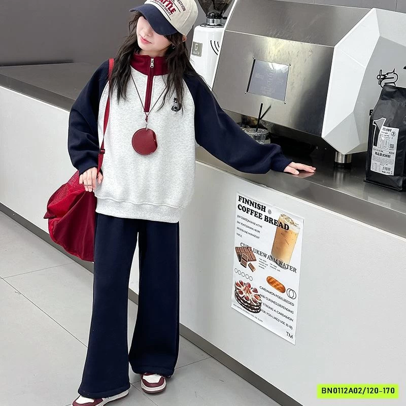 SÉT NỈ POLO THÊU LOGO PHỐI MÀU TAY SZ ĐẠI